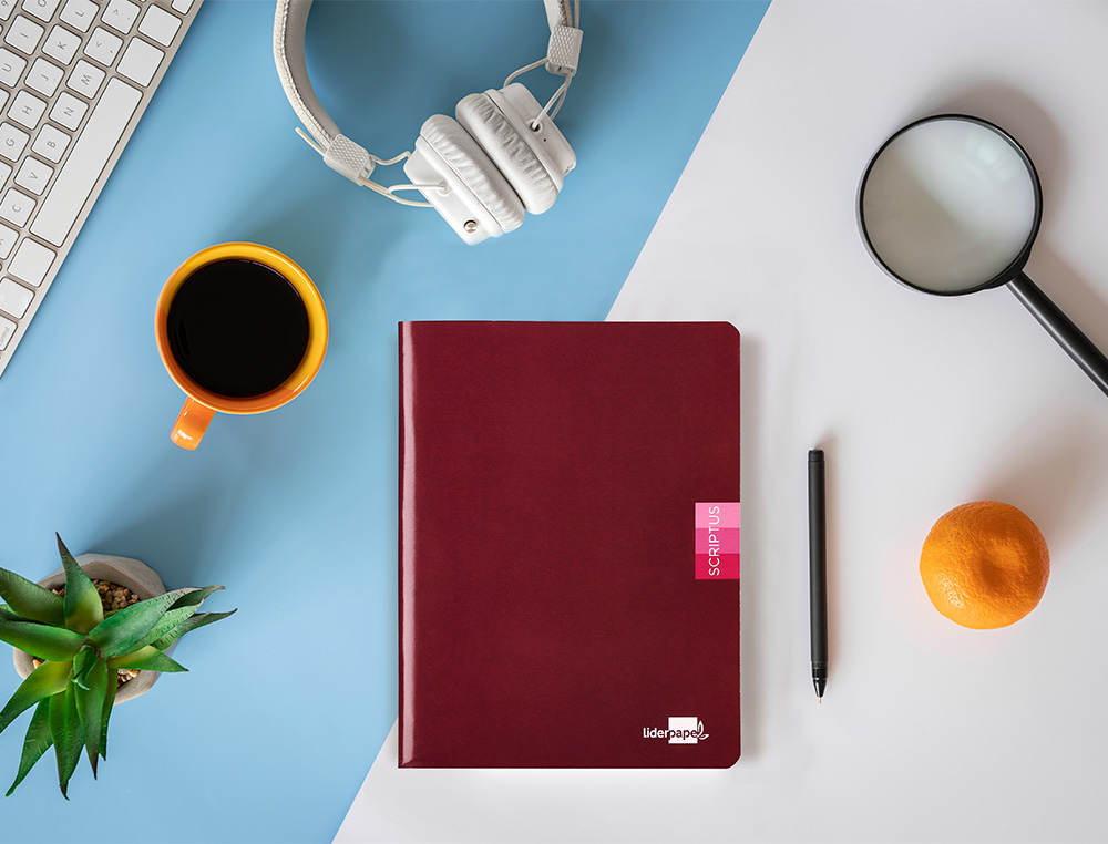LIBRETA LIDERPAPEL SCRIPTUS A5 PLUS 48 HOJAS 90G/M2 LISO SINMARGEN