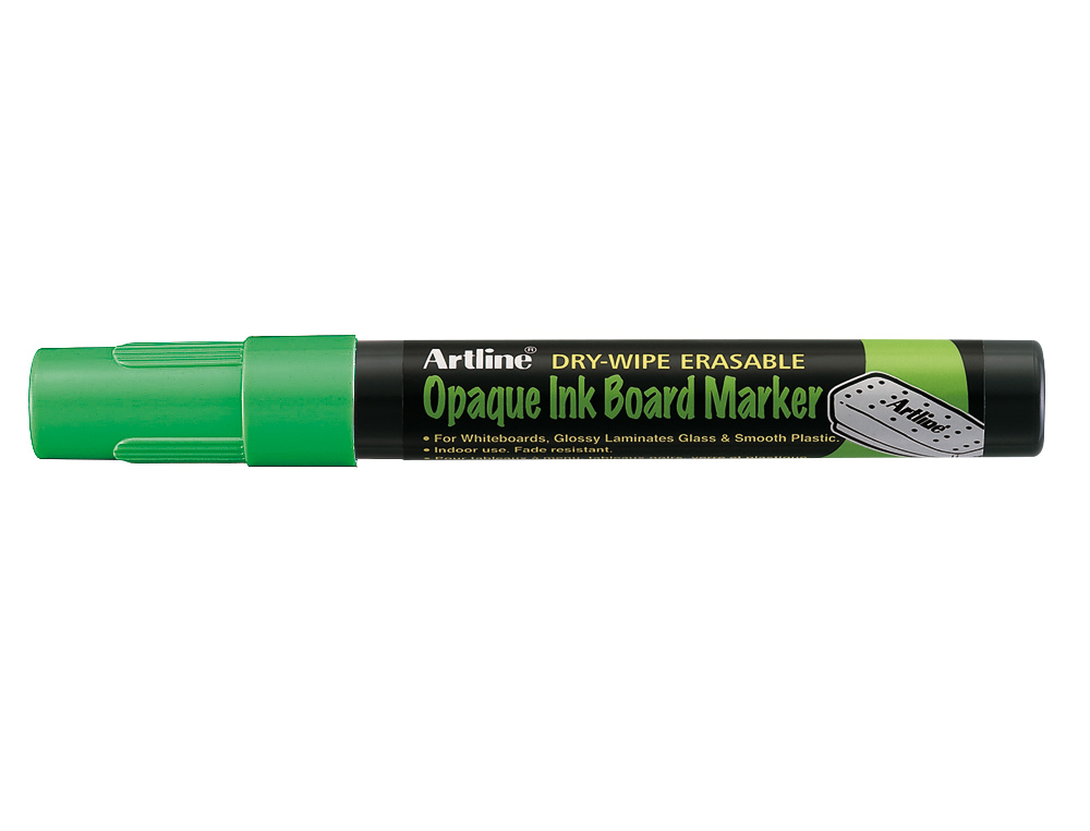 ROTULADOR ARTLINE PIZARRA VERDE NEGRA EPW-4 VE-GR COLOR VERDE FLUORESCENTE BOLSA DE 4 UNIDADES