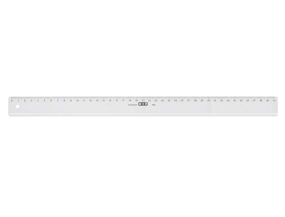 REGLA M+R 40 CM PLASTICO TRANSPARENTE