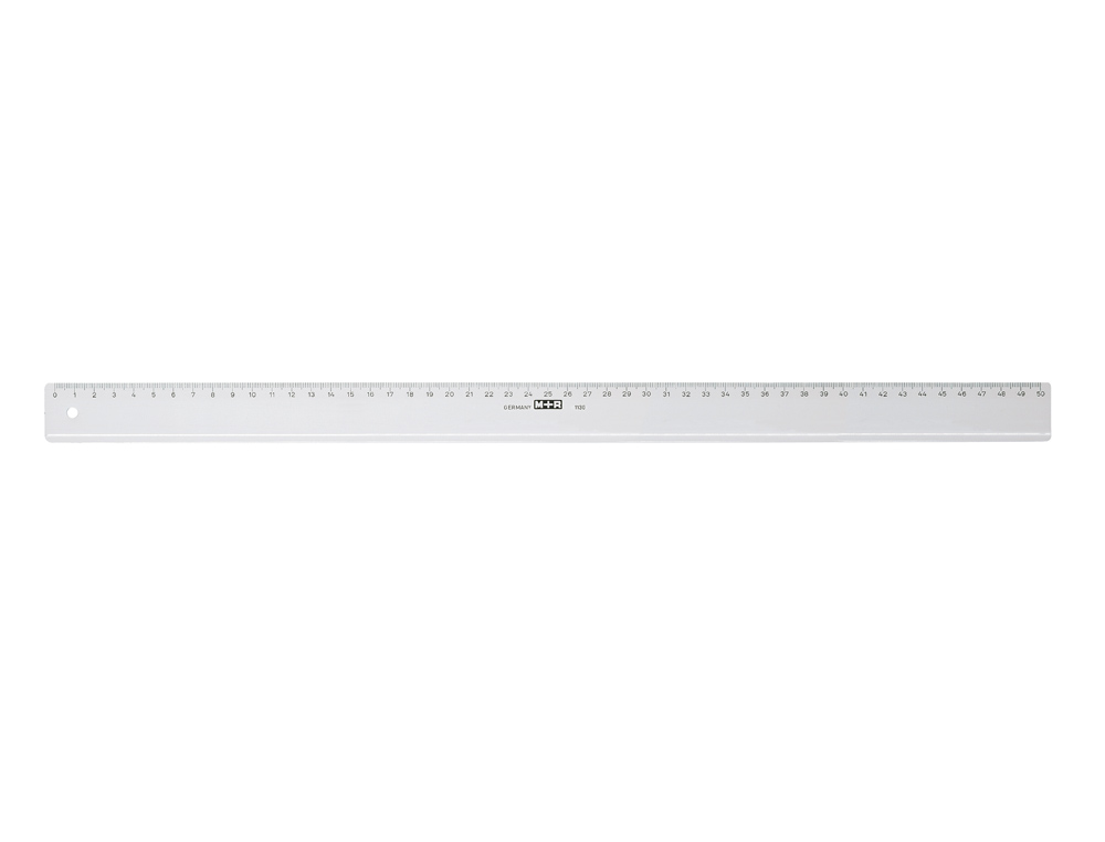 REGLA M+R 50 CM PLASTICO TRANSPARENTE