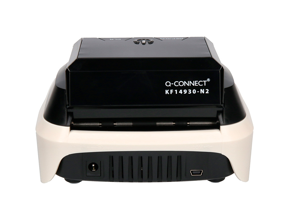 DETECTOR Y CONTADOR Q-CONNECT DE BILLETES FALSOS CON CARGADOR ELECTRICO PUERTO USB ACTUALIZACION DE DIVISAS