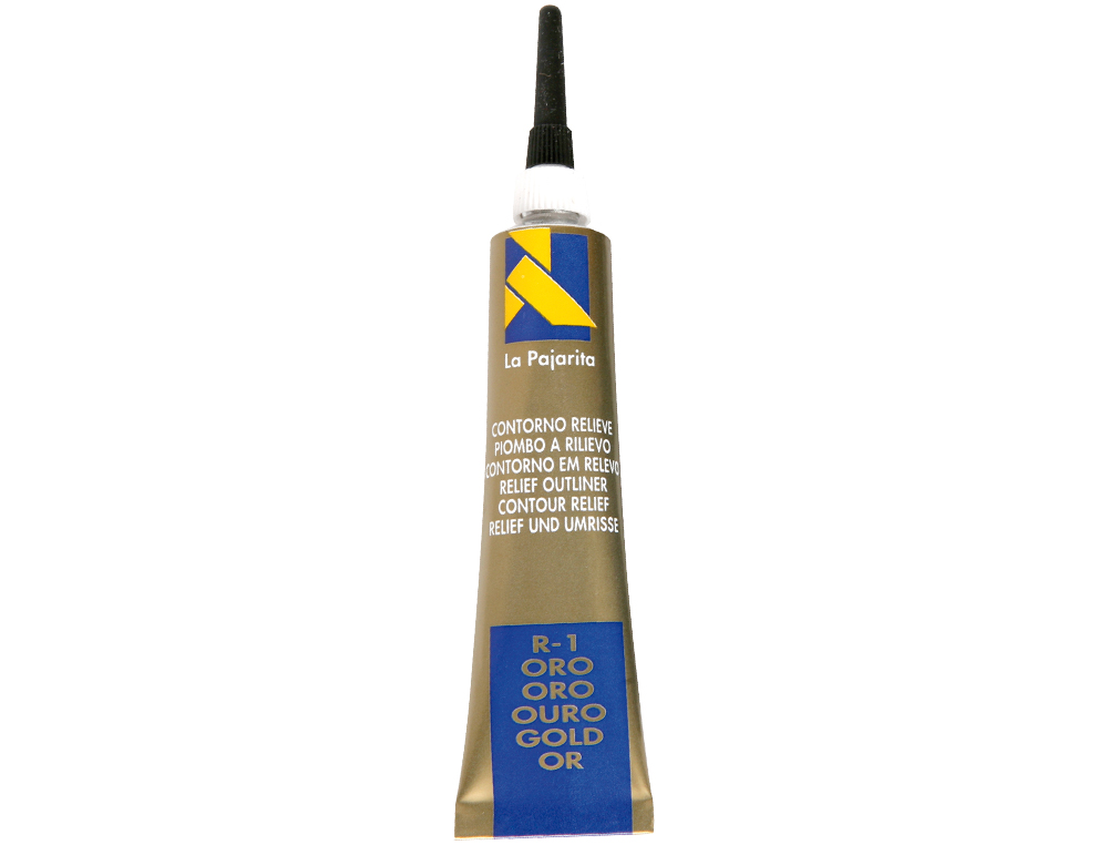 CONTORNO RELIEVE LA PAJARITA ORO R-1 TUBO 20 ML