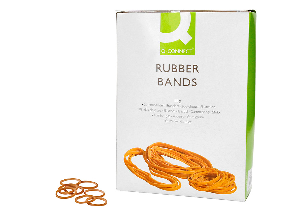 GOMILLAS ELASTICAS Q-CONNECT 1000 GR NUMERO 5 50 X 2 MM