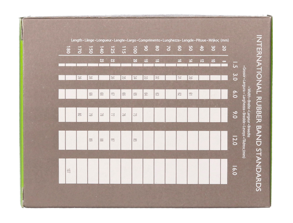 BANDAS ELASTICAS Q-CONNECT 100 GR 125 X 9 MM NUMERO 12,5