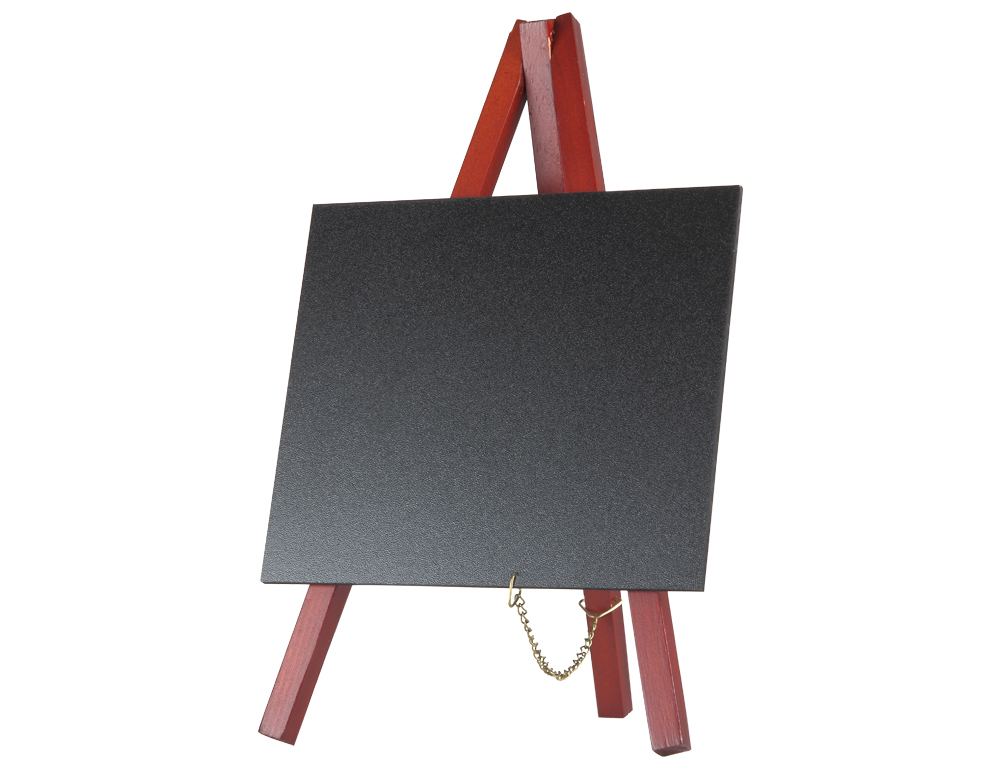 PIZARRA NEGRA LIDERPAPEL CABALLETE MADERA SUPERFICIE PARA ROTULADORES TIPO TIZA 15X13CM JUEGO 3 UNIDADES