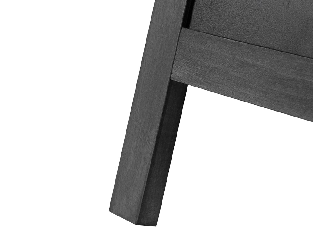 PIZARRA NEGRA LIDERPAPEL CABALLETE DOBLE CARA DE MADERA CON SUPERFICIE PARA ROTULADORES TIPO TIZA 55X85 CM