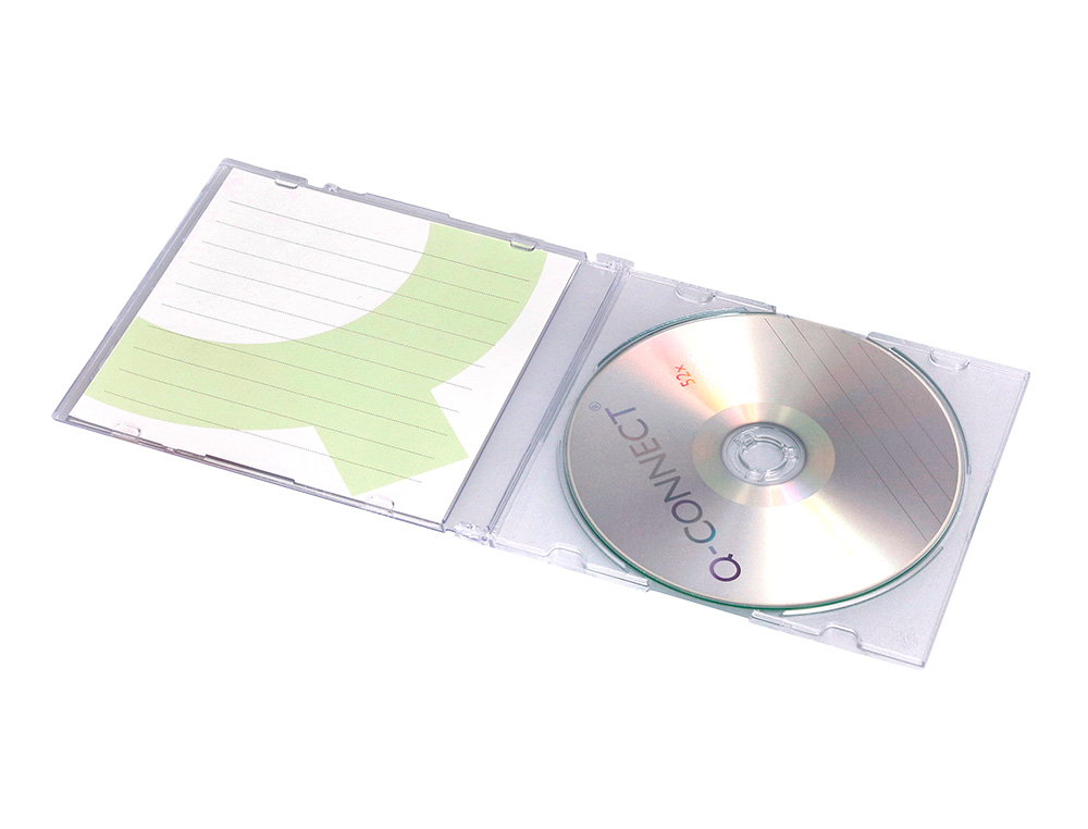 CD-R Q-CONNECT CAPACIDAD 700MB DURACION 80MIN VELOCIDAD 52X CAJA SLIM