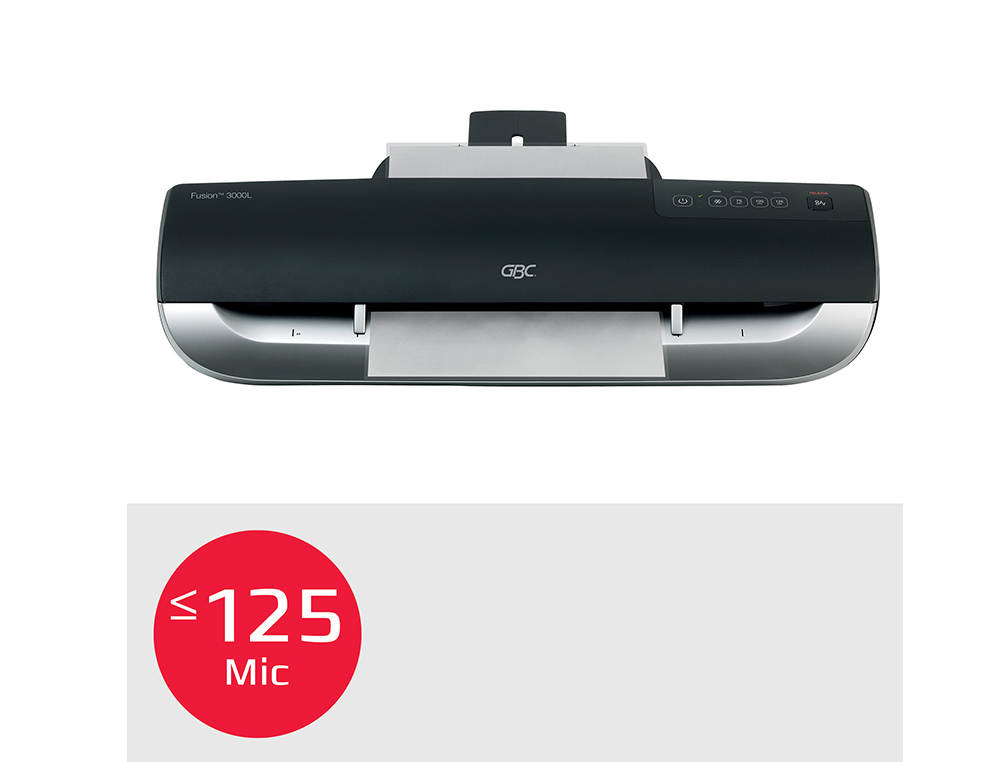 PLASTIFICADORA GBC FUSION 3000L DIN A3 APAGADO AUTOMATICO 2 RODILLOS HASTA 125 MC