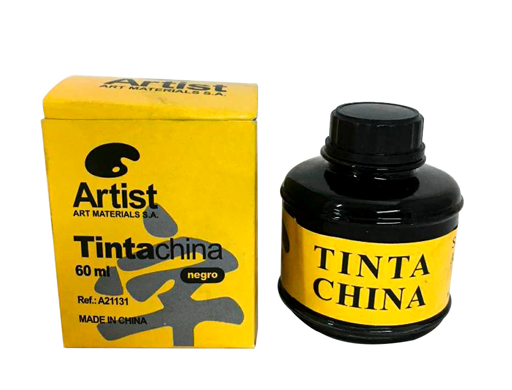 TINTA CHINA ARTIST NEGRA BOTE 60 ML
