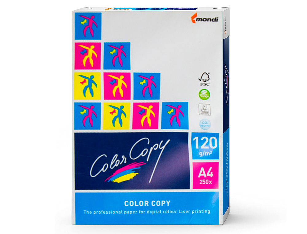PAPEL FOTOCOPIADORA COLOR COPY DIN A4 120 GRAMOS PAQUETE DE 250 HOJAS
