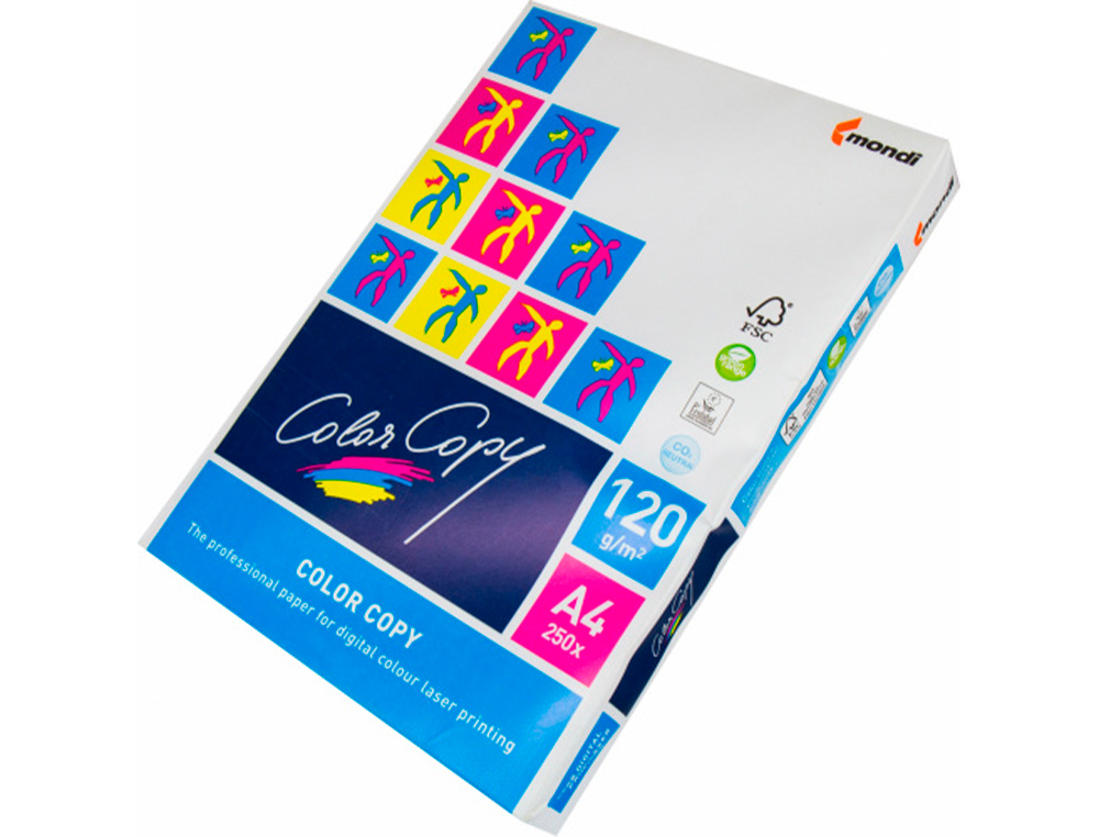 PAPEL FOTOCOPIADORA COLOR COPY DIN A4 120 GRAMOS PAQUETE DE 250 HOJAS