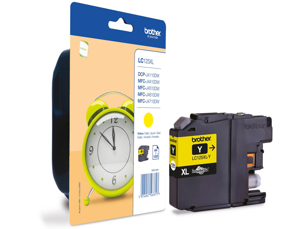 INK-JET BROTHER MFC-J4410DW/4510 DW AMARILLO ALTA CAPACIDAD 1200 PAG