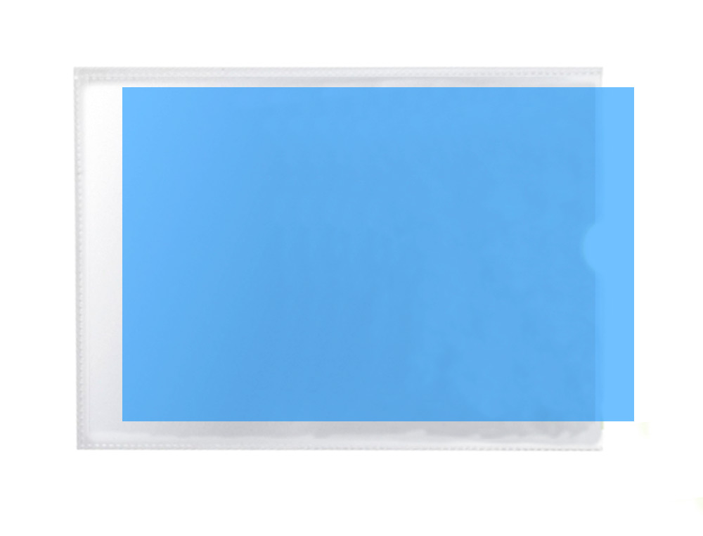FUNDA PORTADOCUMENTO Q-CONNECT DIN A7 150 MICRAS PVC TRANSPARENTE CON UERO 84X115 MM