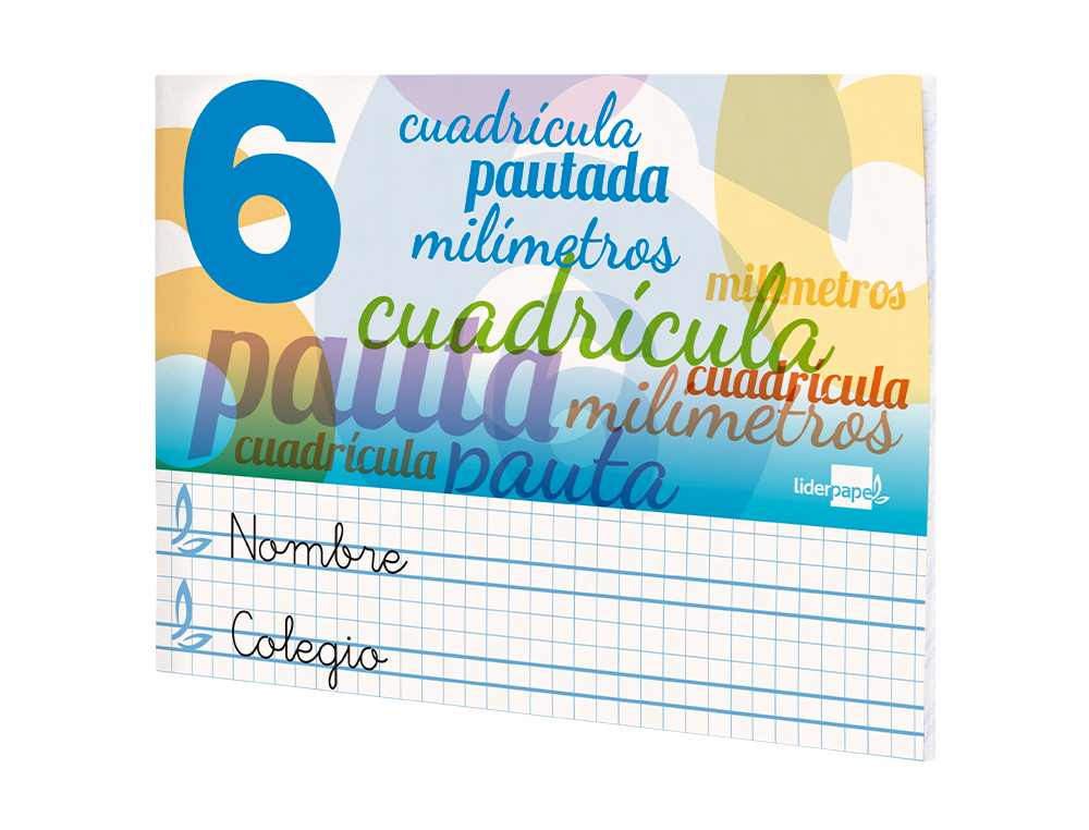 LIBRETA LIDERPAPEL PAUTAGUIA TAPA CARTONCILLO 32 HOJAS DIN A5 70 G CUADRICULADO PAUTADO 6 MM APAISADO