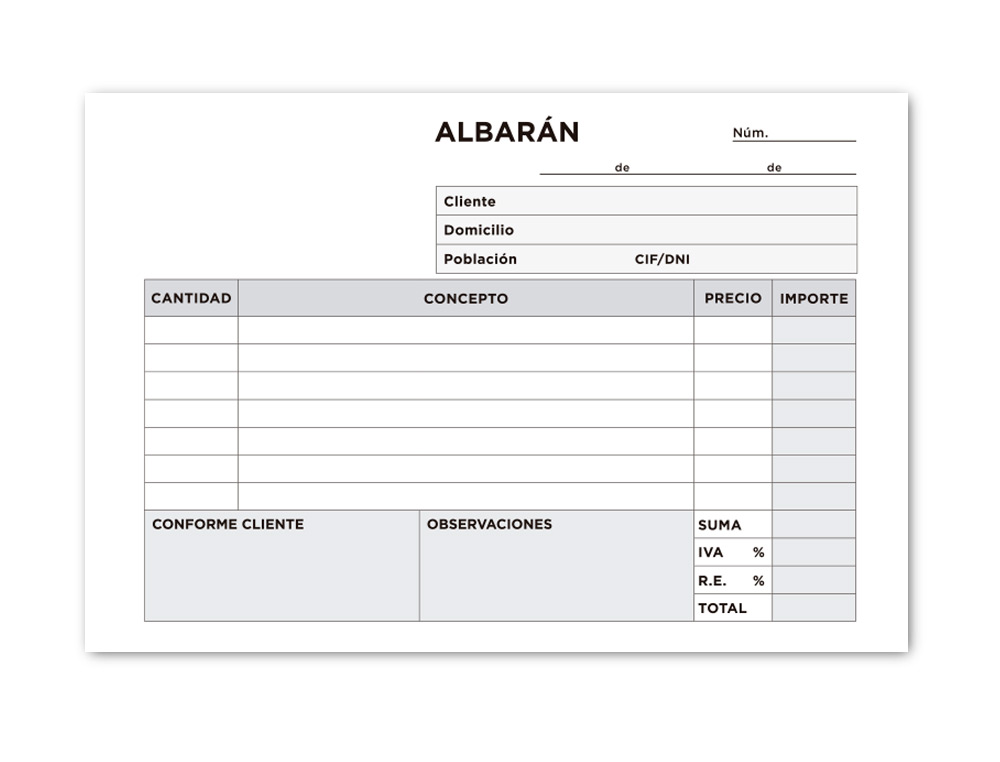TALONARIO LIDERPAPEL ALBARAN OCTAVO DUPLICADO APAISADO