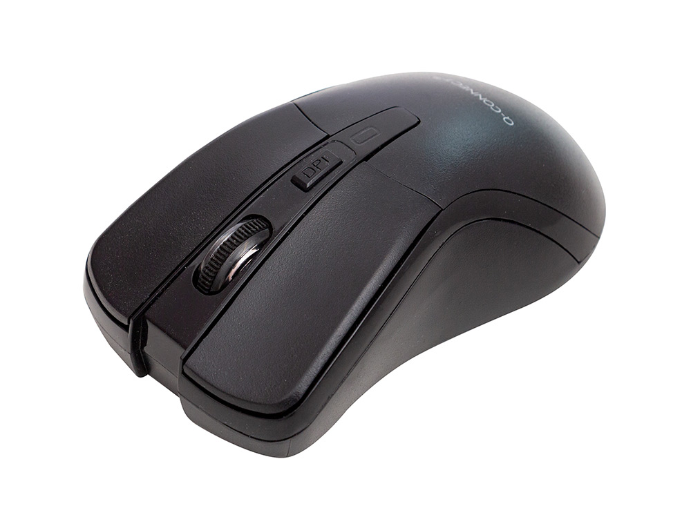 RATON Q-CONNECT OPTICO 1000 DPI INALAMBRICO NANO RECEPTOR USB 2,4 GHZ NEGRO