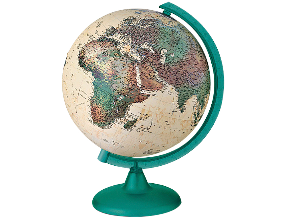 GLOBO TERRAQUEO CON LUZ MODELO CAMALEONTE DIAMETRO 26 CM