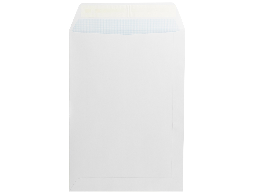 SOBRE LIDERPAPEL BOLSA N 10 BLANCO FOLIO PROLONGADO 250X353 MM TIRA DE SILICONA PAQUETE DE 25 UNIDADES