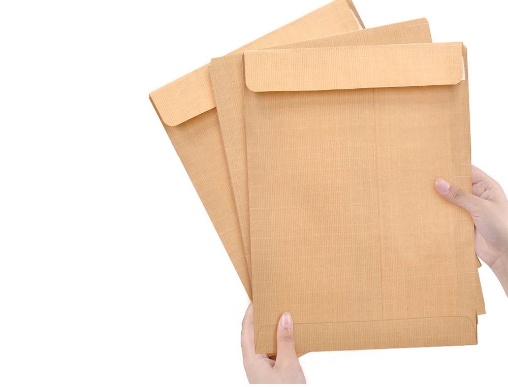 SOBRE LIDERPAPEL BOLSA N 7 KRAFT DIN C4 229X324 MM TIRA DE SILICONA PAQUETE DE 25 UNIDADES