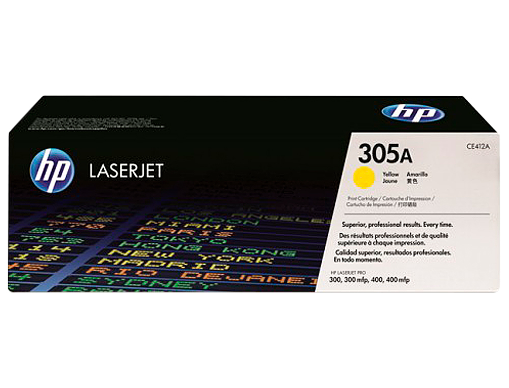 TONER HP 305A LASERJET M351/M451/M375/M475 AMARILLO - 2600 PAG -