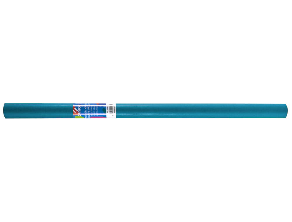 PAPEL KRAFT LIDERPAPEL AZUL TURQUESA ROLLO 25X1 MT