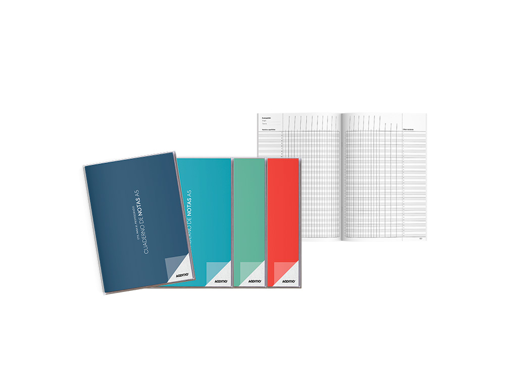 CUADERNO DE NOTAS ADITIO A5 HORARIO PLANIFICACION MENSUAL PLAN DE CURSO