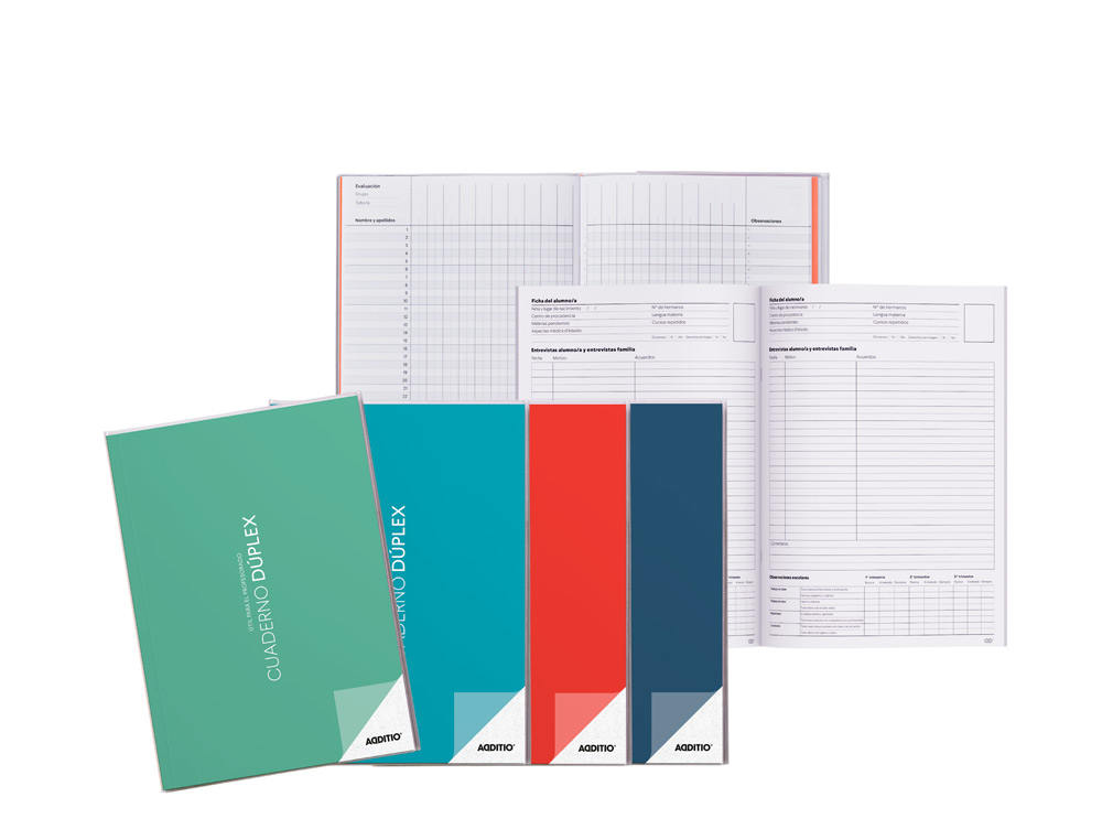 CUADERNO DUPLEX ADDITIO A4 EVALUACION CONTINUA MAS TUTORIA
