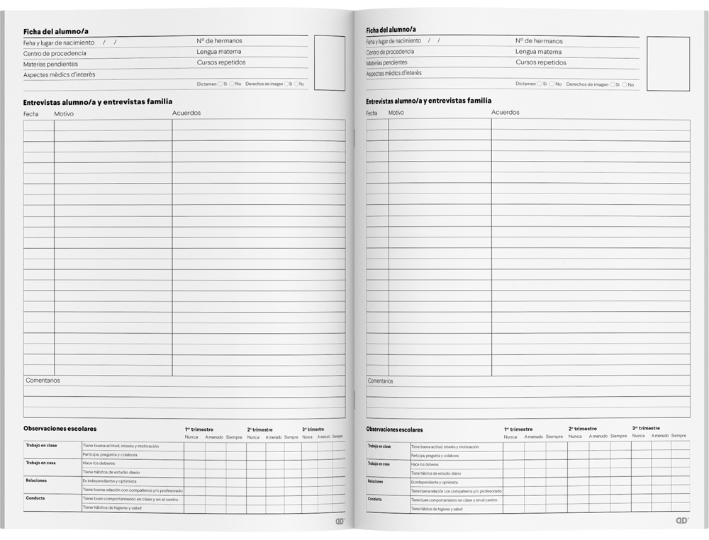 CUADERNO DUPLEX ADDITIO A4 EVALUACION CONTINUA MAS TUTORIA