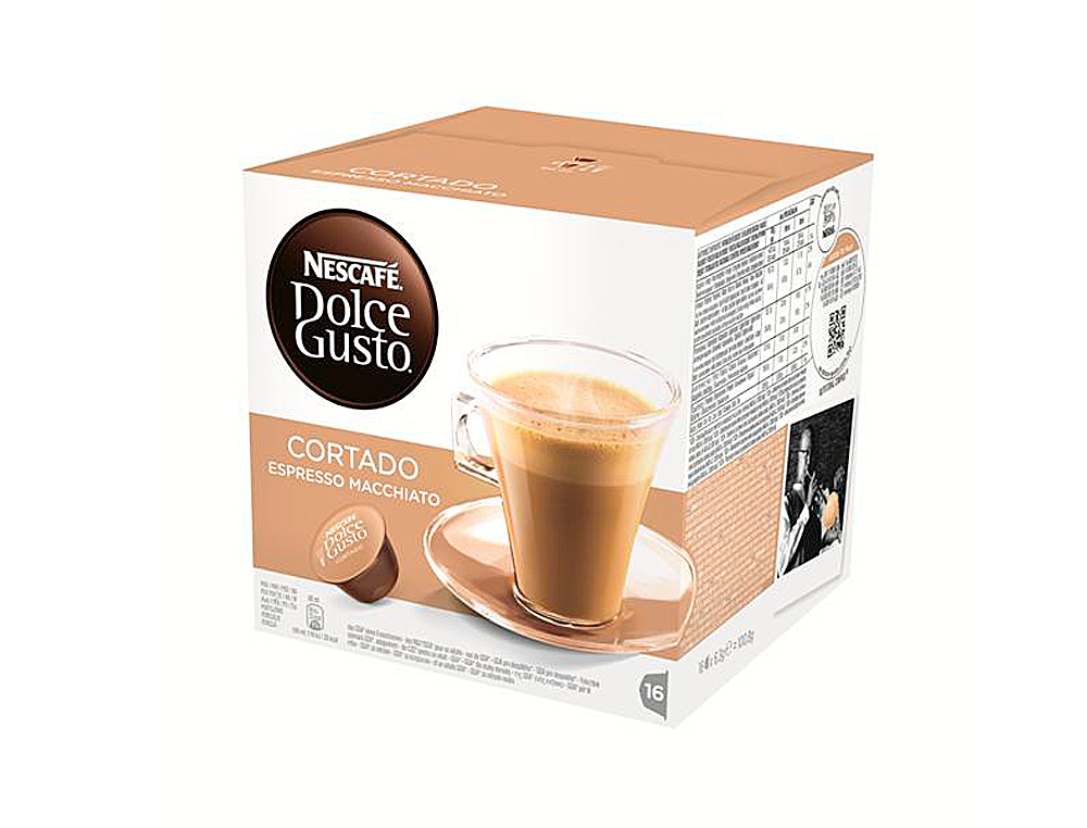 CAFE DOLCE GUSTO CORTADO MONODOSIS CAJA DE 16 UNIDADES