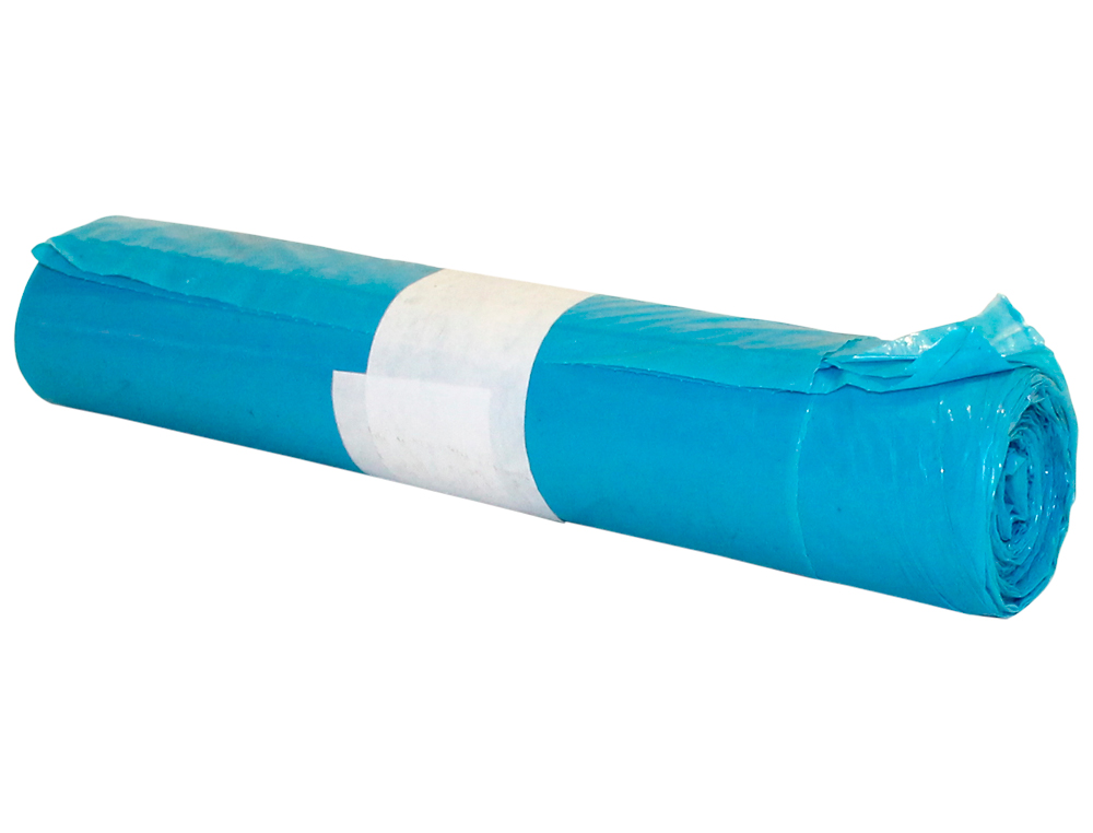 BOLSA BASURA INDUSTRIAL AZUL 85X105CM GALGA 110 ROLLO DE 10 UNIDADES