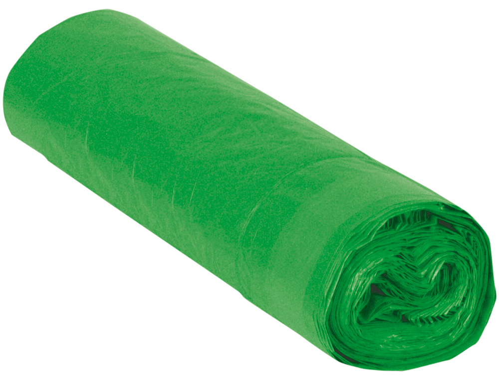 BOLSA BASURA INDUSTRIAL VERDE 85X105CM GALGA 110 ROLLO DE 10 UNIDADES