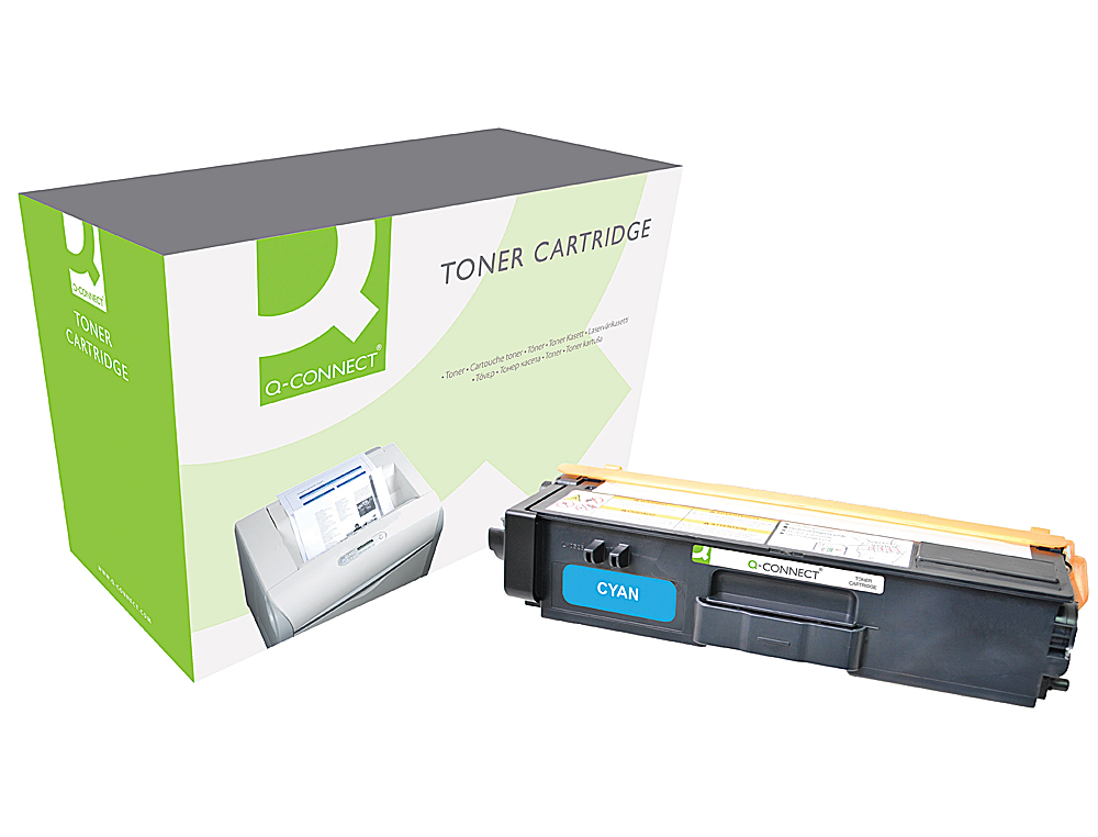 TONER Q-CONNECT COMPATIBLE BROTHER TN325C HL-4140CN / 4150CDN / 4570CDW / 4570CDWT / DCP 9055CDN CIAN 3.500 PAG