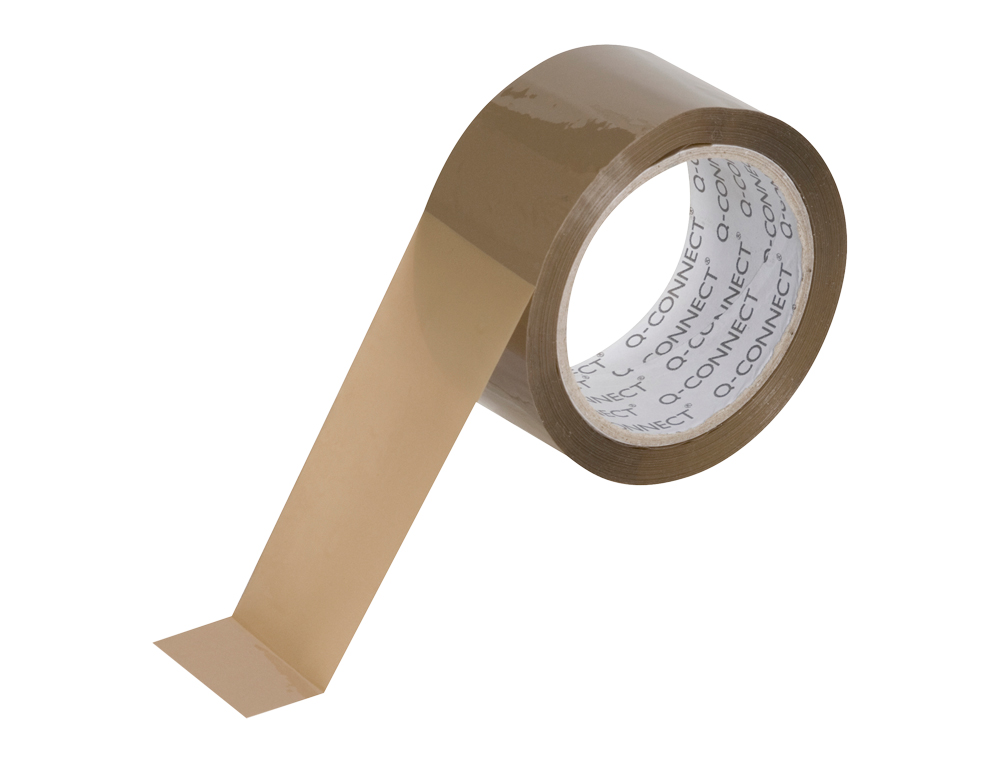 CINTA ADHESIVA Q-CONNECT POLIPROPILENO HAVANA 100 MT X 50 MM PARA EMBALAJE