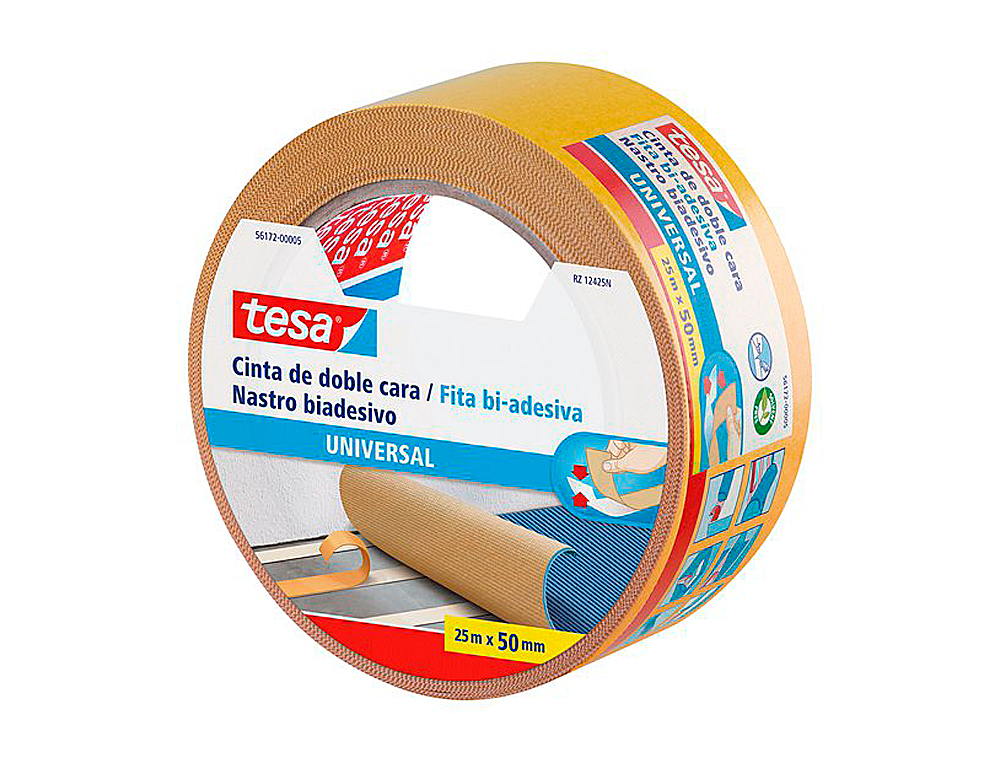CINTA ADHESIVA TESA DOBLE CARA UNIVERSAL 25 MT X 50 MM