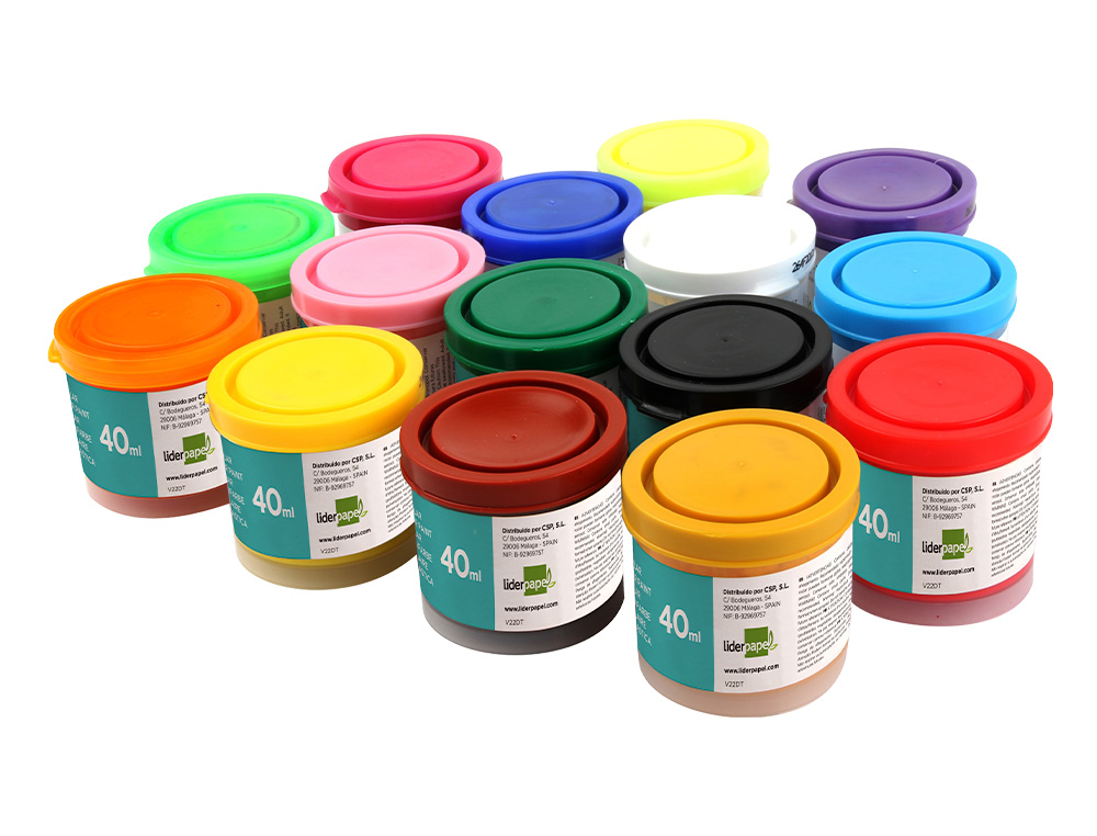 TEMPERA LIDERPAPEL ESCOLAR 40 ML VIOLETA
