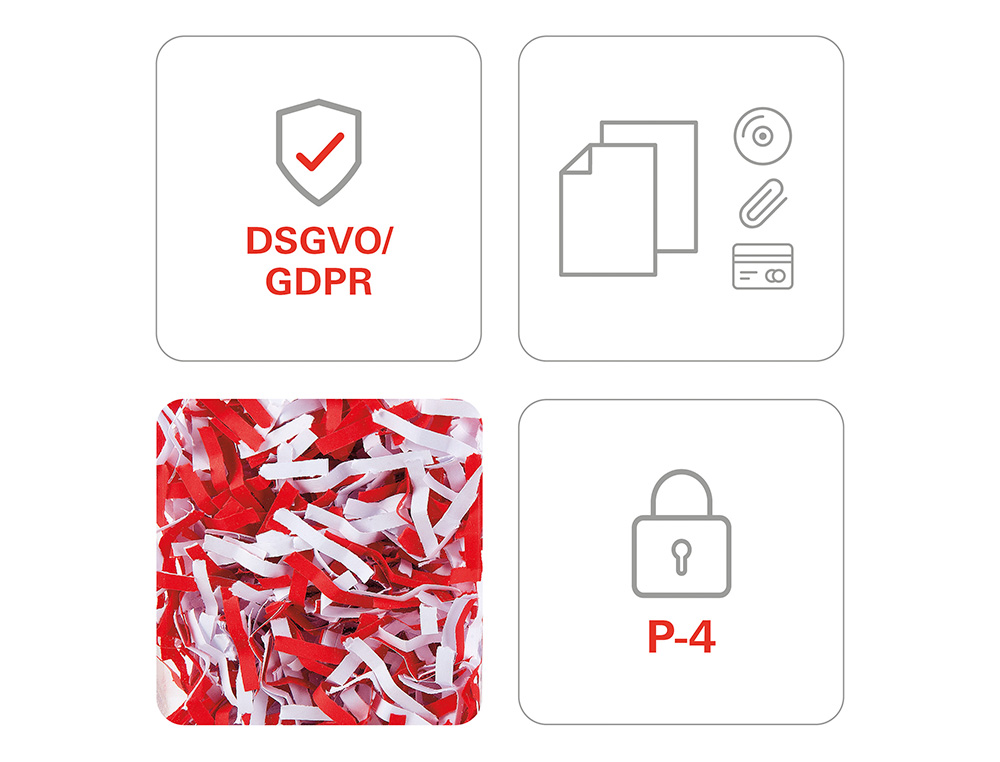 DESTRUCTORA DE DOCUMENTOS HSM SHREDSTAR X15 CAPACIDAD DE CORTE 15H EN PARTICULAS DESTRUYE GRAPAS CLIPS CD Y TARJETAS