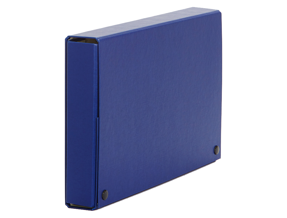 CARPETA PROYECTOS PARDO FOLIO LOMO 30 MM CARTON FORRADO AZUL CON BROCHE