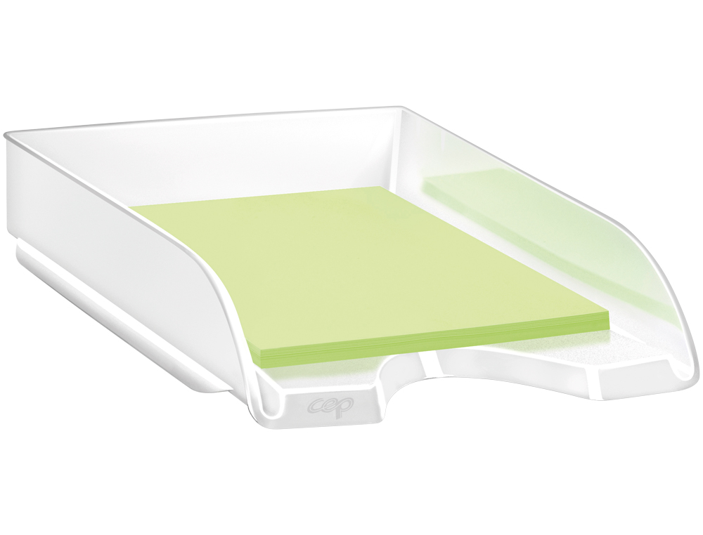 BANDEJA SOBREMESA CEP PLASTICO BLANCA 257X348X66 MM
