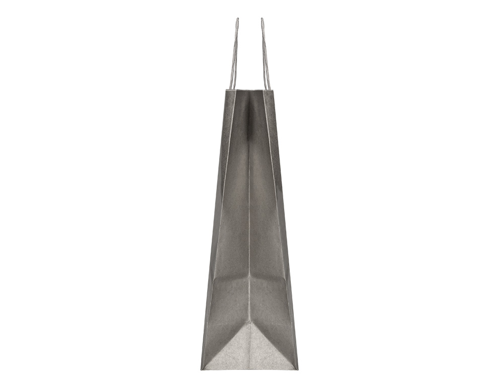 BOLSA KRAFT Q-CONNECT PLATA ASA RETORCIDA 240X100X310 MM