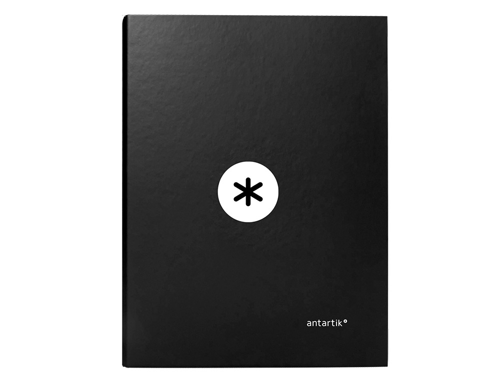 CARPETA ANTARTIK A4 FORRADA 4 ANILLAS 25 MM REDONDAS COLOR NEGRO