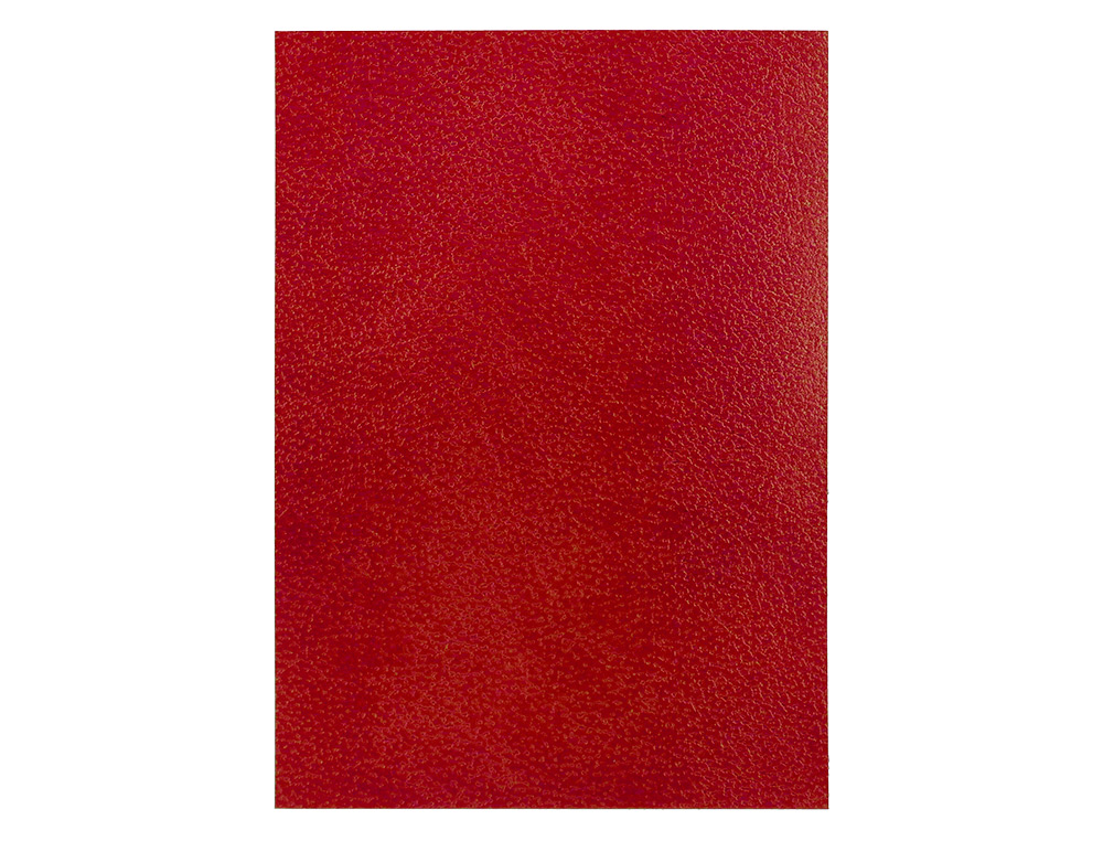 TAPA ENCUADERNACION LIDERPAPEL CARTON A4 1MM ROJA PAQUETE DE 50 UNIDADES