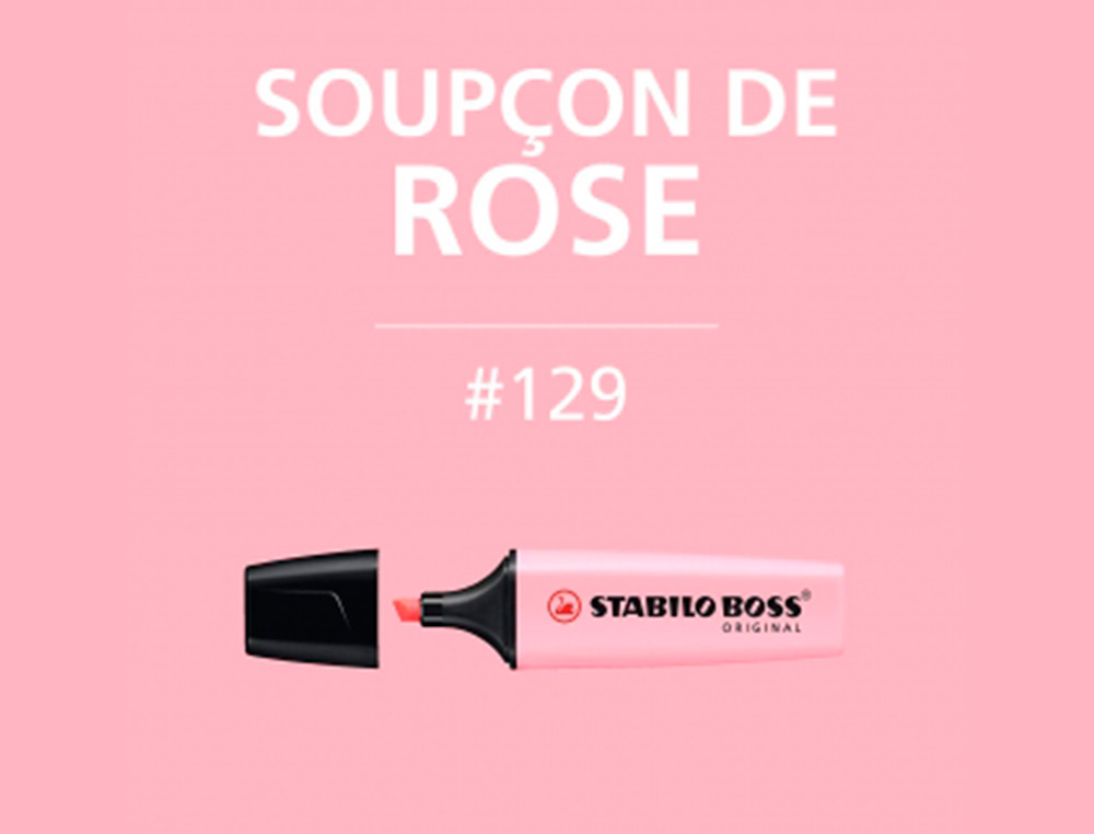 ROTULADOR STABILO BOSS PASTEL FLUORESCENTE 70 RUBOR ROSA