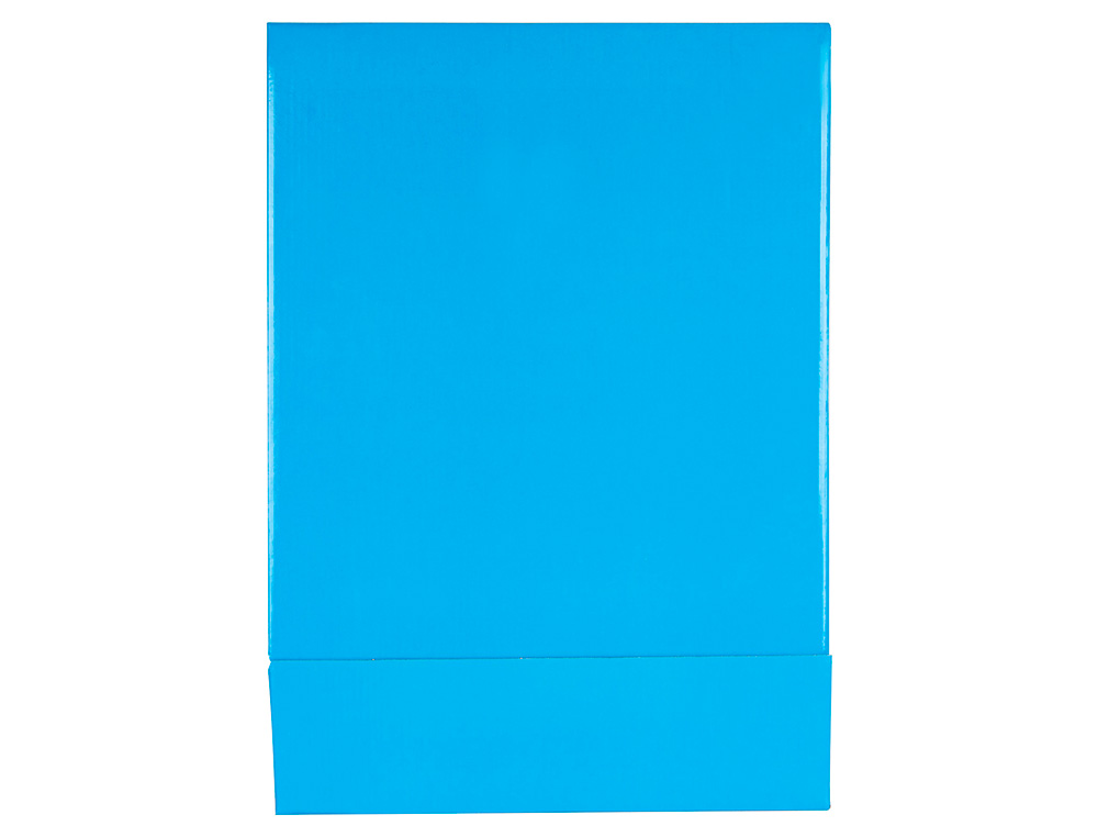 CAJA ARCHIVADOR LIDERPAPEL DE PALANCA CARTON FOLIO DOCUMENTA LOMO 75MM CELESTE