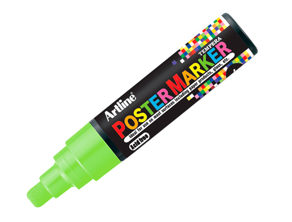 ROTULADOR ARTLINE POSTER MARKER EPP-6-VER FLU PUNTA REDONDA 6 MM COLOR VERDE FLUOR