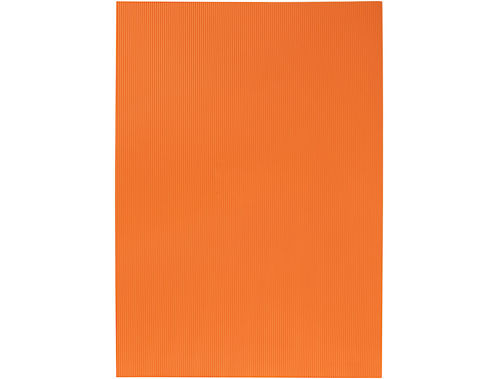 GOMA EVA ONDULADA LIDERPAPEL 50X70CM 2,2MM DE ESPESOR NARANJA