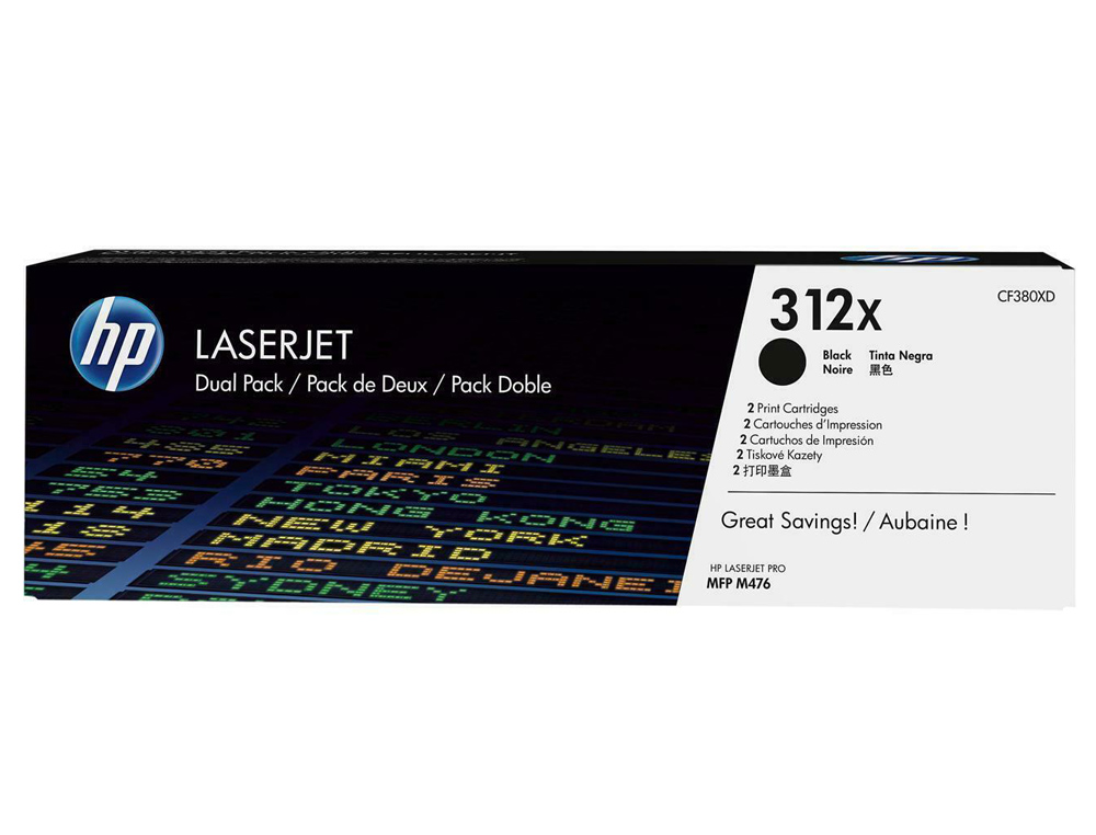 TONER HP 312X LASERJET PRO 400 MFP M476 NEGRO 4.400 PAG
