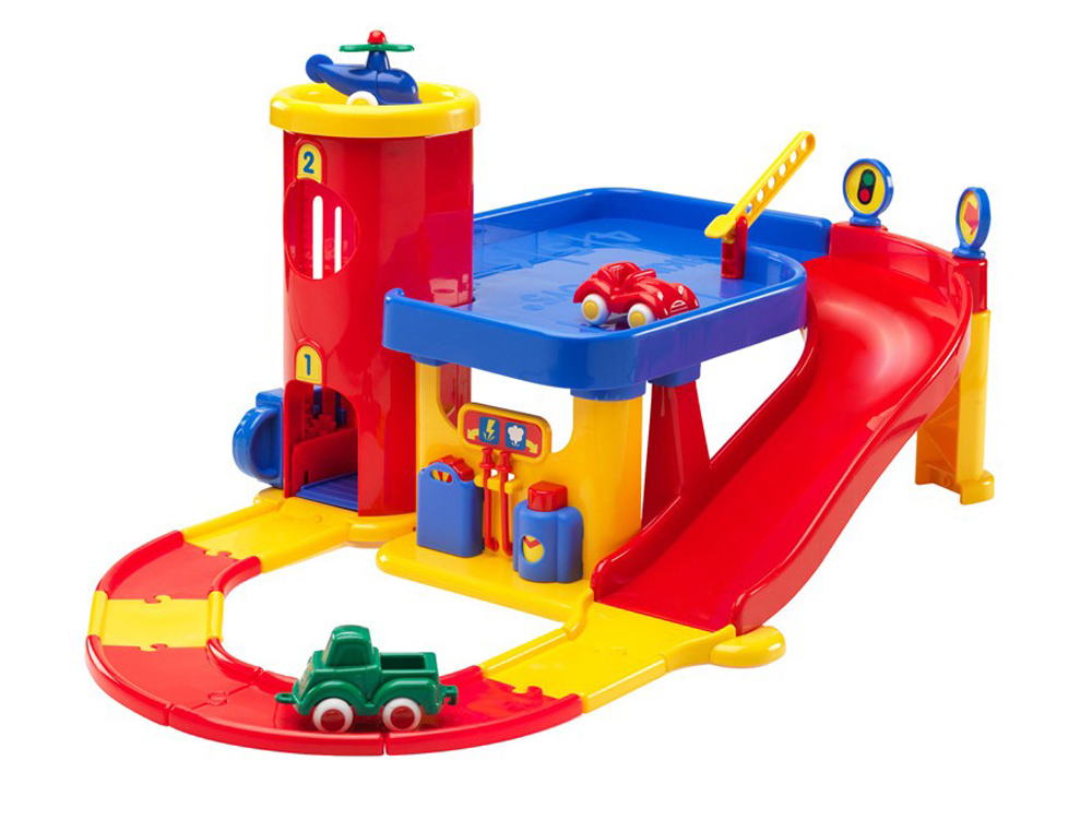 JUEGO VIKINGTOYS GARAJE DOS PISOS + 3 VEHICULOS + PISTAS 19X42X39 CM