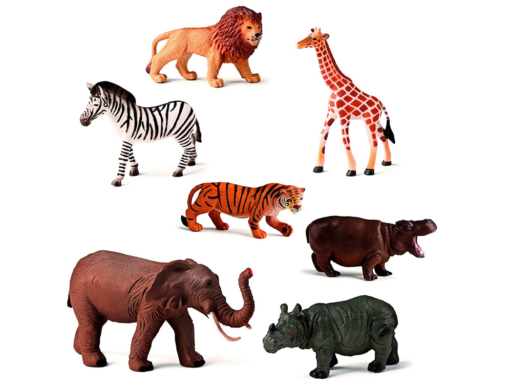 JUEGO MINILAND ANIMALES GRANJA Y SELVA 30 FIGURAS
