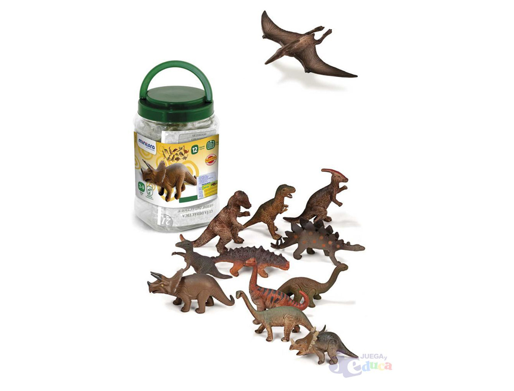 JUEGO MINILAND DINOSAURIOS 12 FIGURAS