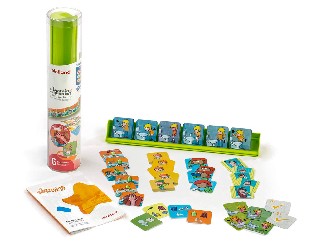 JUEGO MINILAND LEARNING SEQUENCES HYGIENE HABITS 3-6 AOS